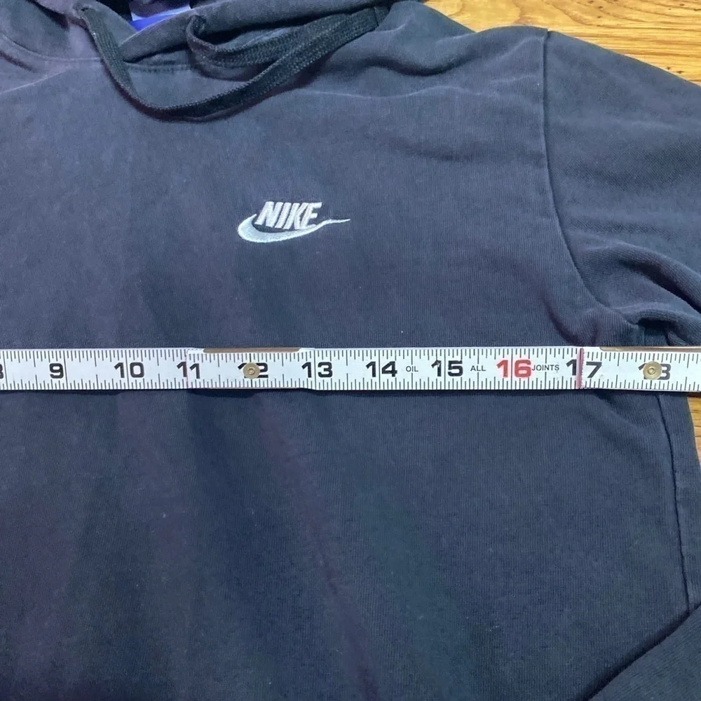 𝅺NIKE Thin  Pullover Hoodie Sweatshirt Black Medium